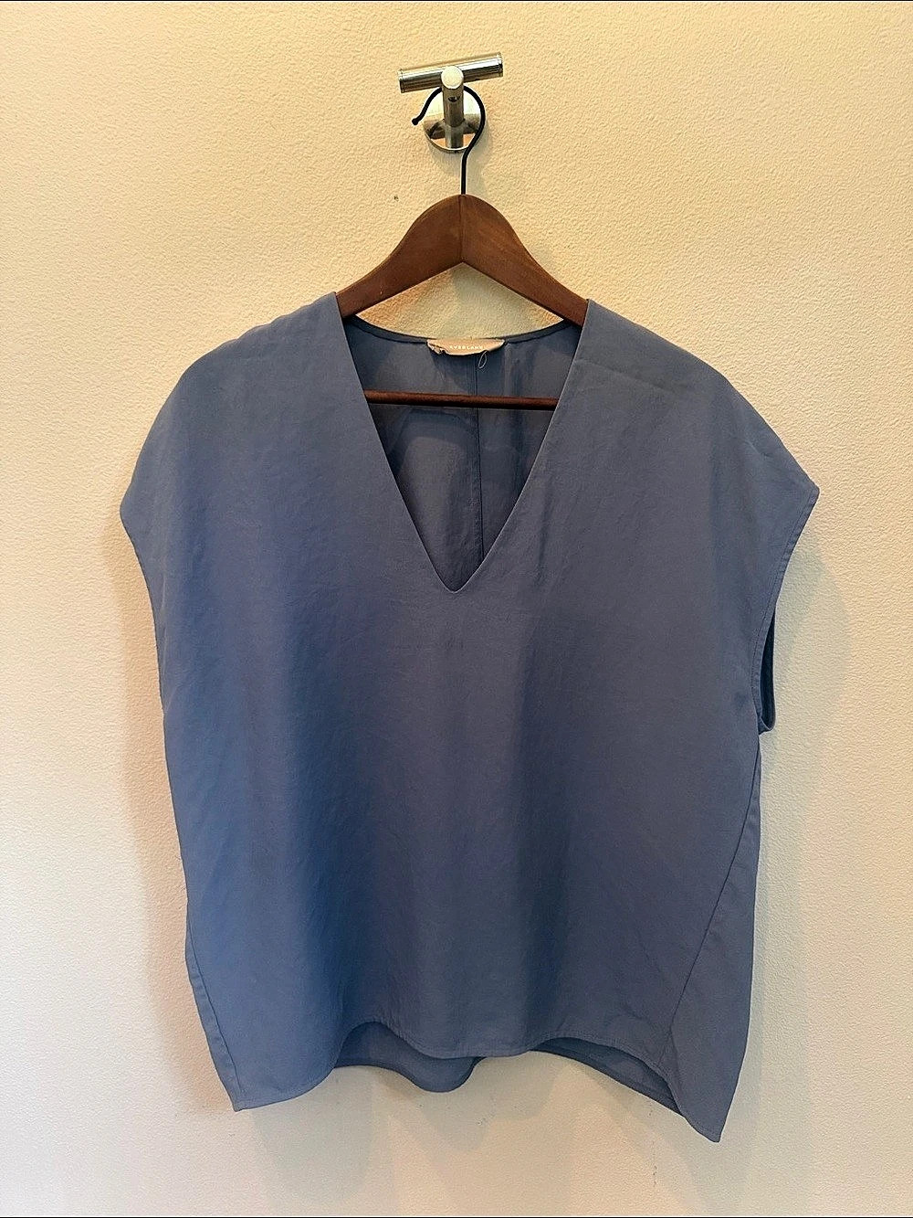 Everlane The Japanese Goweave V-Neck Top Size 10